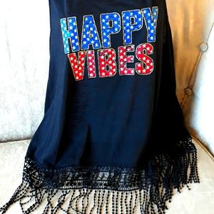 Black Patriotic Tank Top Size XXXL Patriot 4th of